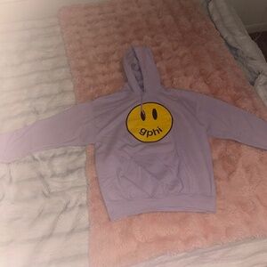 GPhi Gamma Phi Beta Sweatshirt Purple Smiley